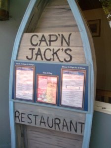 Cap'n Jack's Restaurant Menu